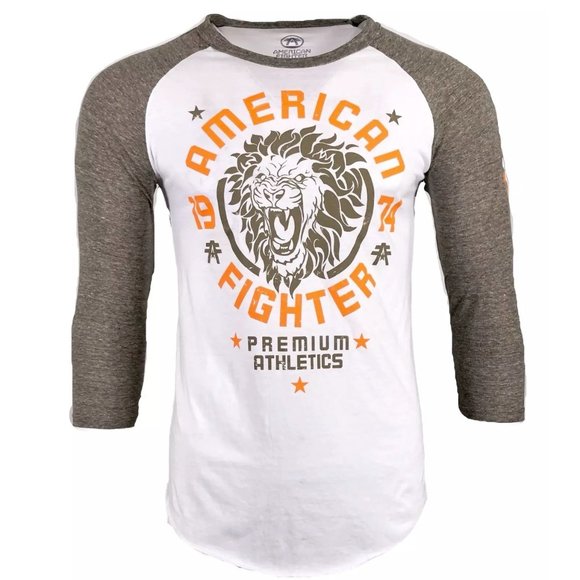 AMERICAN FIGHTER Men's T-Shirt COLOMBIA RAGLAN Ath - Picture 1 of 8